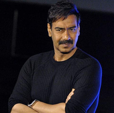 Kolkata: Bollywood actor Ajay Devgn during the promotion of his movie 'Tanhaji: The Unsung Warrior', in Kolkata, Tuesday, Dec. 3, 2019. (PTI Photo)   (PTI12_3_2019_000275B)