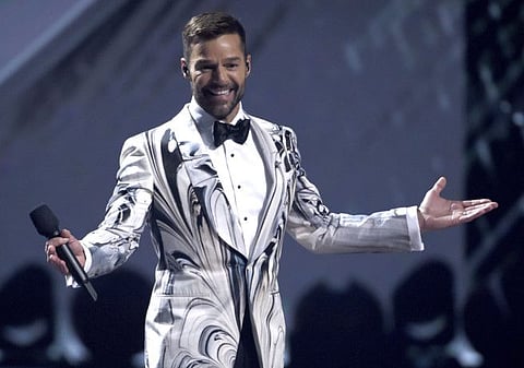 Host Ricky Martin performs at the 20th Latin Grammy Awards on Thursday, Nov. 14, 2019, at the MGM Grand Garden Arena in Las Vegas. (AP Photo/Chris Pizzello)