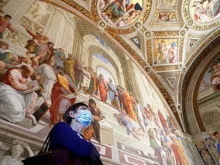 Vatican Museums: Visitors tour Rome's newly reopened landmark