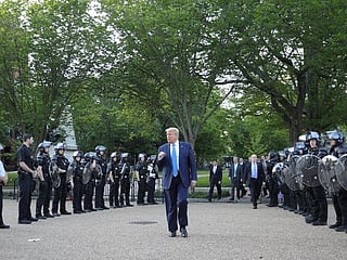 George Floyd: Trump vows to end protests as tear gas fired on White House protesters