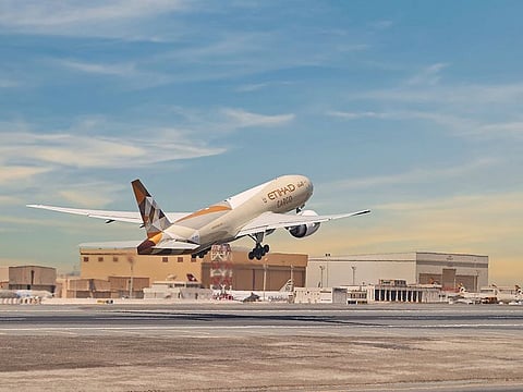 Flying high... Etihad Airways got its cargo division to do some heavy lifting and it is paying off.