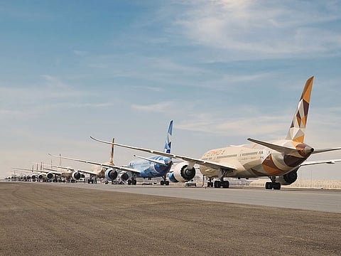 All those aircraft on the ground meant a constant burden on the Abu Dhabi carrier's 2020 first numbers.