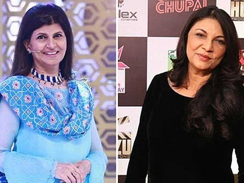 Famous veteran Pakistani actresses Rubina Ashraf (left) and Sakina Samo tested positive for COVID-19.