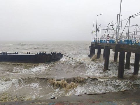 The Kachuberia jetty has collapsed at Bakkhali due to the impact of cyclone Amphan last month, near the Sunderbans area in South 24 Parganas district of West Bengal.