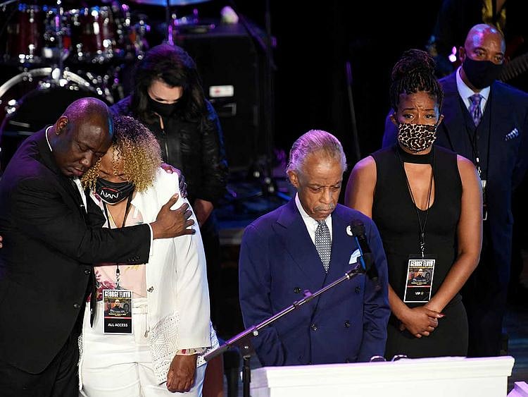Reverend Al Sharpton George Floyd memorial