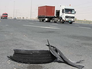 Dh500 fine for driving with faulty tyres in Abu Dhabi