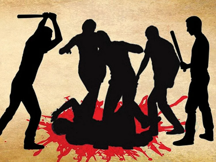 Beaten to death, murder, crime scene