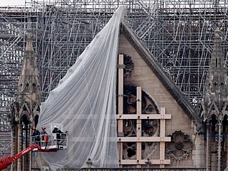 Building works re-start in Paris' fire-ravaged Notre Dame