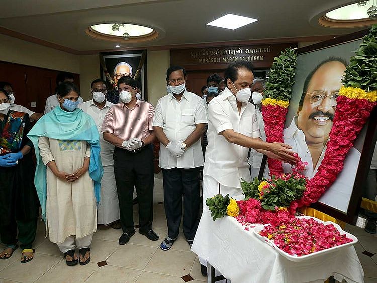 DMK president MK Stalin tribute to Anbazhagan