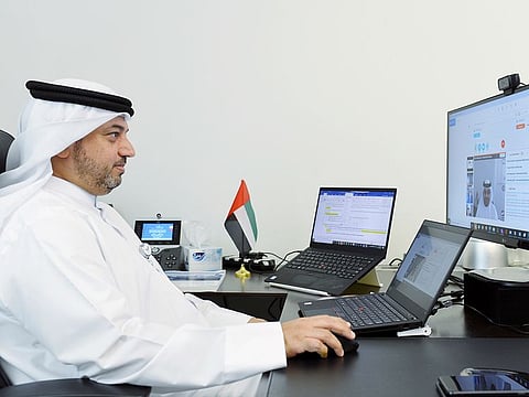Eng. Saif Bin Ghelaita, Executive Director of the Technology Development Affairs Department at TRA, chairs the ITU Councillors virtual session.