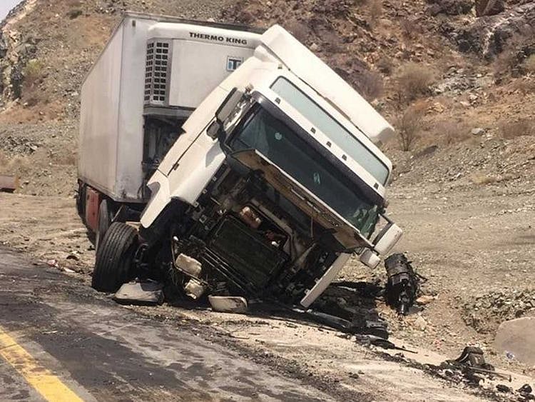 Saudi truck accident