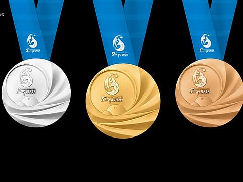 The medal design of Asian Beach Games in Sanya, China were launched on Thursday.