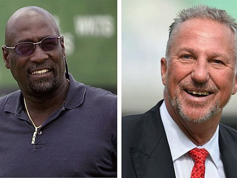 Masters of the game: Viv Richards (left) and Ian Botham