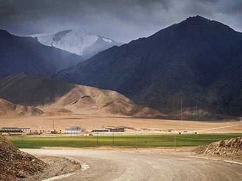 India-China border near Ladakh.