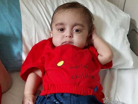 Eight-month-old Subhan cannot eat or drink as he suffers from a very rare intestinal disorder. His father seeks help for the treatment of the baby who is currently admitted to a hospital in Dubai.