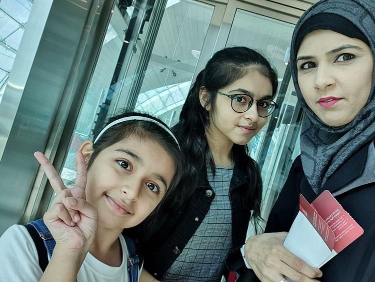 nat 200617 Anta Menon is stuck in INDIA with her daughters Aisha Memon and Atiyah Memon-1592375462685