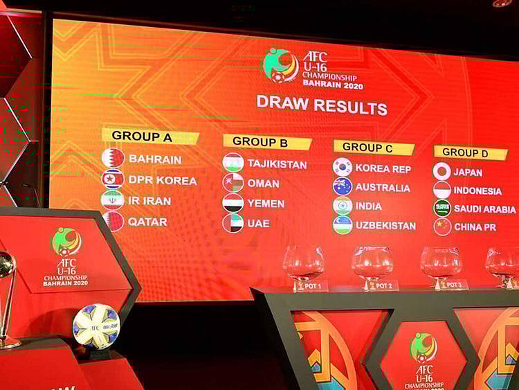 The AFC Under-16 Championship draw
