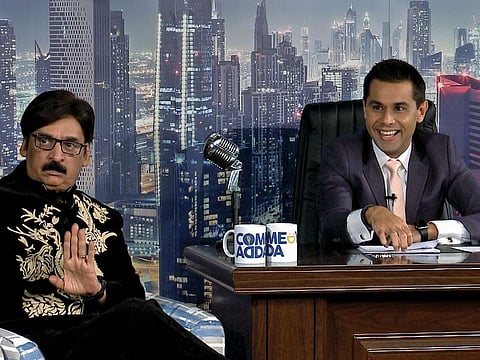 Shakeel Siddqui and Asad Raza Khan in Comedy Adda season 2