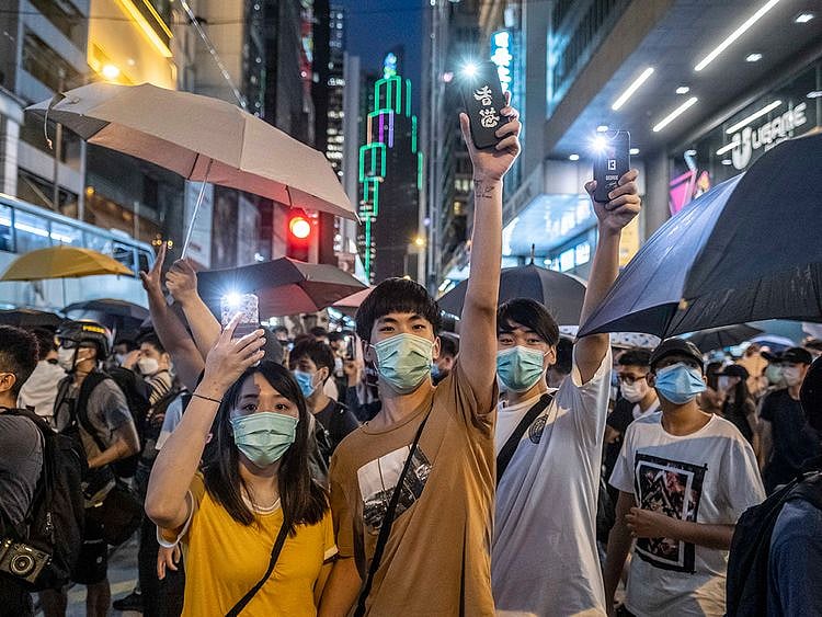 protest in Hong Kong
