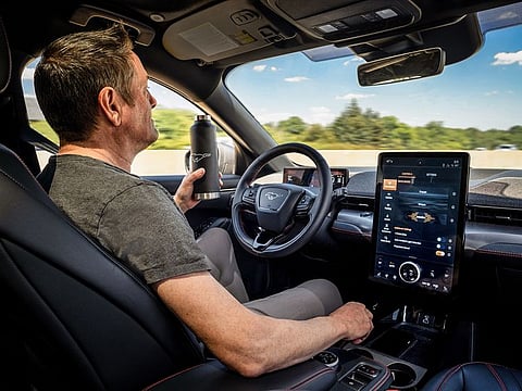 Ford says the available Active Drive Assist is complemented by an advanced driver-facing camera, which tracks head position and driver eye gaze, even while wearing “most” sunglasses. 