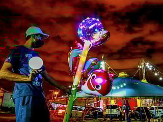 Las Vegas Circus returned to activity with a drive-in show