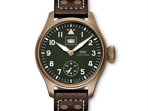 IWC has unveiled a commemorative limited edition bronze cased timepiece to honor the achievement of two British pilots who in 2019 became the first duo to circumnavigate the world in a classic Spitfire aircraft.