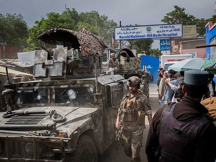 Afghan blast cattle market