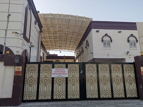 Churches in the UAE are still closed.