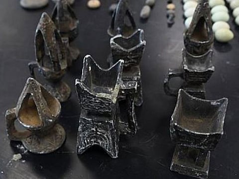 The trio processed the fake artefacts with chemicals to make them look genuine.