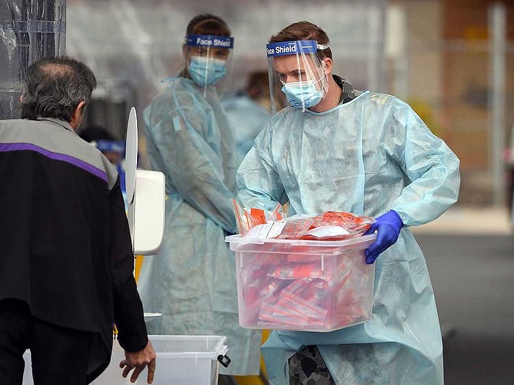 Australia defence force swab samples