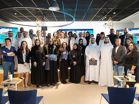 Representatives from the startups that startAD has extended funding to.