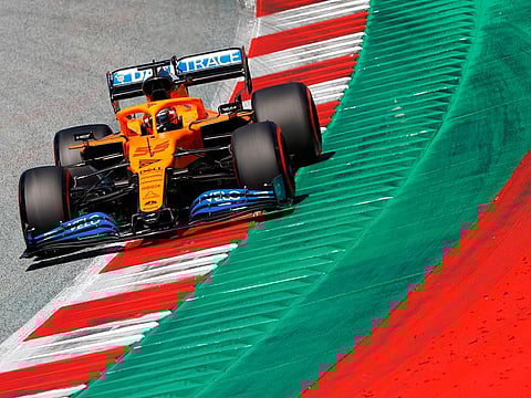 Carlos Sainz in action in Austria