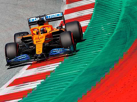 Carlos Sainz in action in Austria