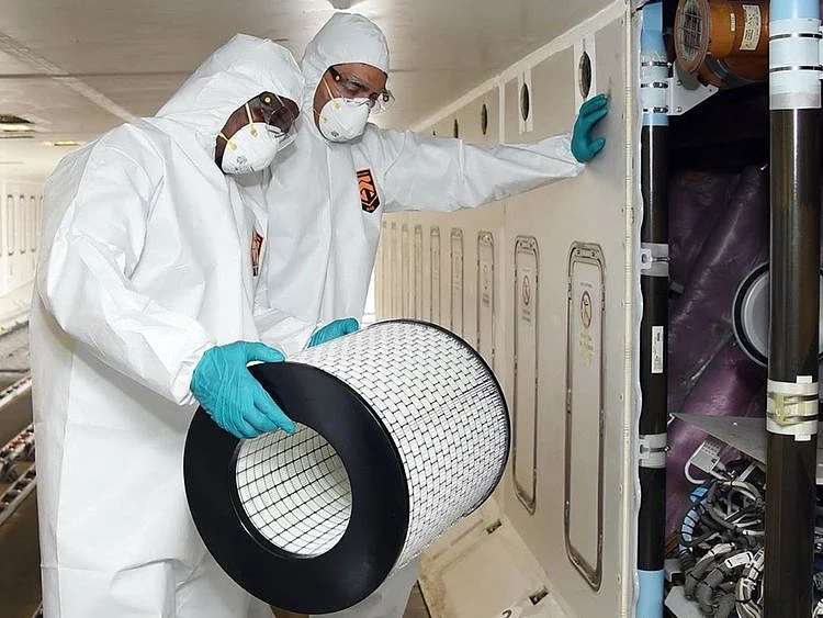 Emirates filter in aircrafts