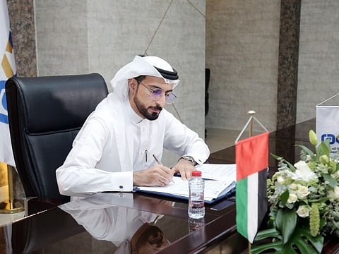 Esmaeel Al Balooshi - RAKTA General Manager of signing the agreement 