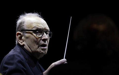 Italian composer Ennio Morricone 