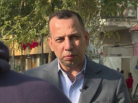 Extremism expert Iraqi Hisham Al Hashemi speaking during an interview in Baghdad in February 2019.. 