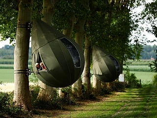 Photos: Belgians holiday in trees as COVID-19 prompts staycations