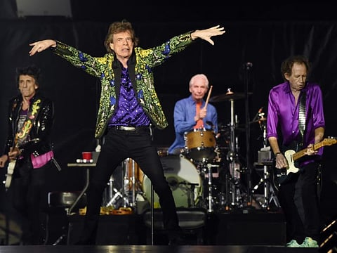 Ron Wood, from left, Mick Jagger, Charlie Watts and Keith Richards of the Rolling Stones.