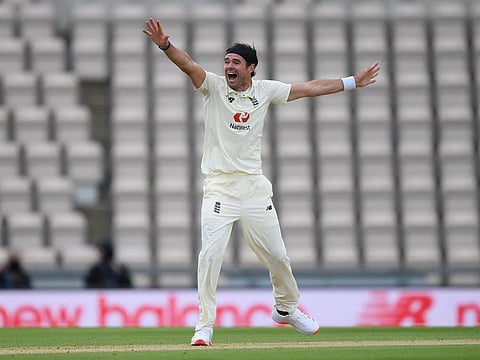 England's James Anderson.