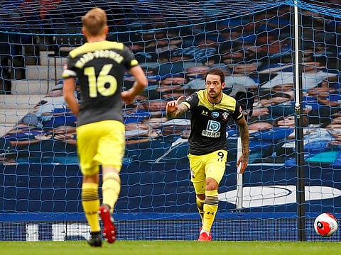 Southampton's Danny Ings celebrates scoring against Everton