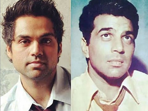 Abhay Deol and Dharmendra 