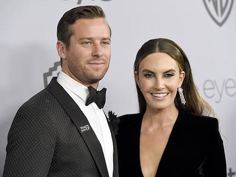 Armie Hammer and Elizabeth Chambers on January 7, 2018.