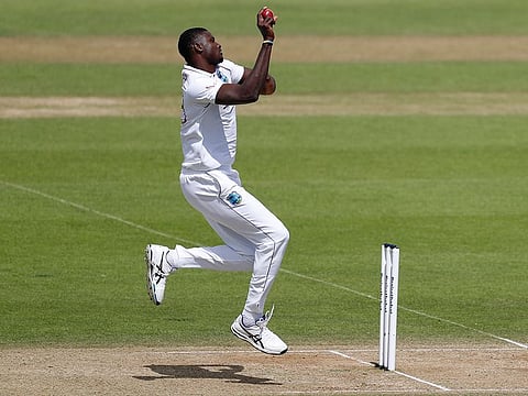 West Indies' Test captain Jason Holder in action during their Test series against England, the first one in a Bio Bubble, last year.