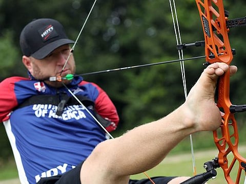 Look: Paralympic Archer trains in isolation