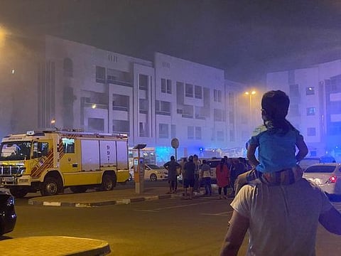Photos: Dubai building catches fire in Oud Metha area