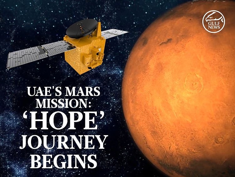 UAE's Mars mission: "Hope" journey begins