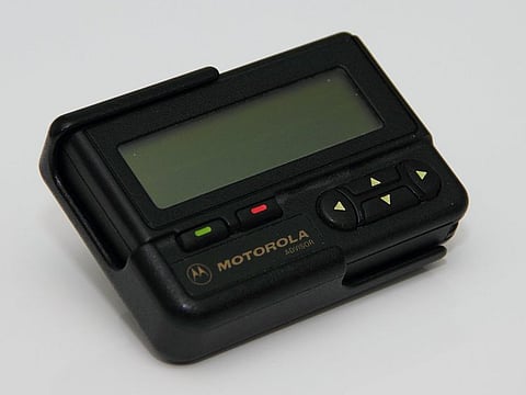 Illustrative photo of a Motorola Advisor pager