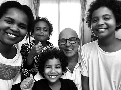 Belgian expat Alain Verhoeven and his family