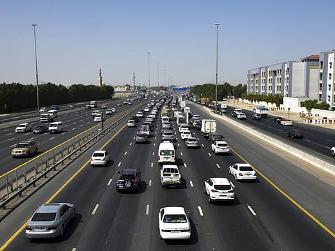 A view of Mohammed bin Zayed road in Dubai. Picture for illustrative purposes only.
